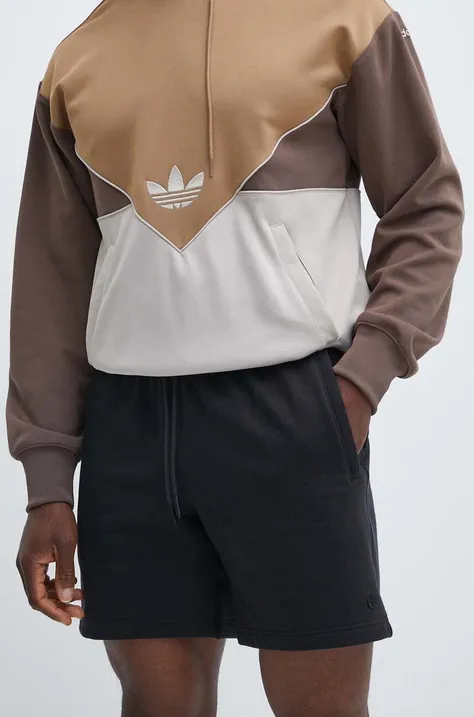 Bombažne kratke hlače adidas Originals črna barva, IB2014