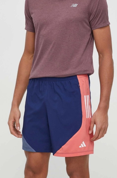 Bežecké šortky adidas Performance Own the Run tmavomodrá farba, IK4995