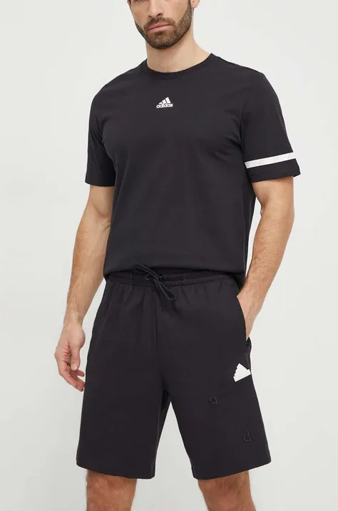 Kratke hlače adidas za muškarce, boja: crna IP4075
