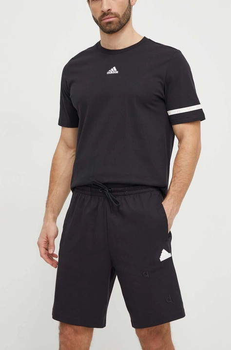 Kraťasy adidas pánské, černá barva, IP4075