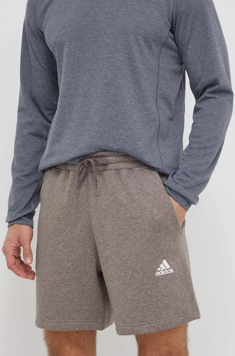 Kratke hlače adidas moške, siva barva, IR5322