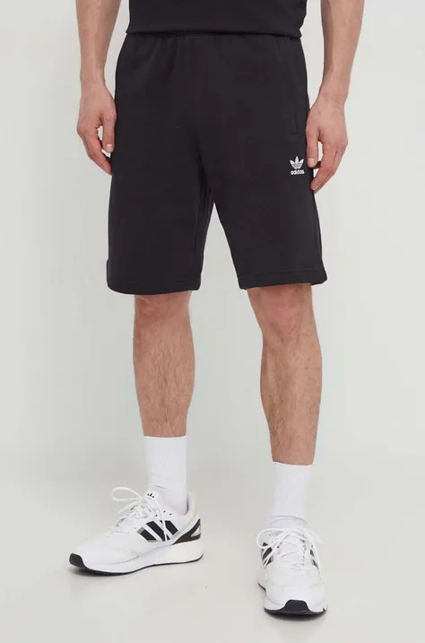Памучен къс панталон adidas Originals Essential в черно IR6849