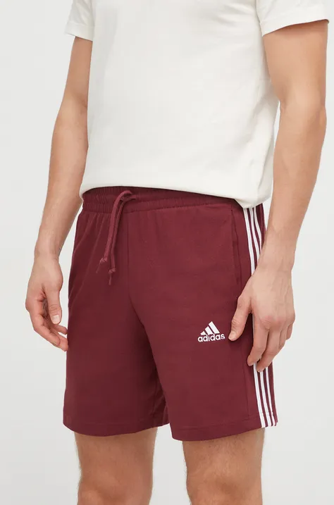Kratke hlače adidas za muškarce, boja: bordo
