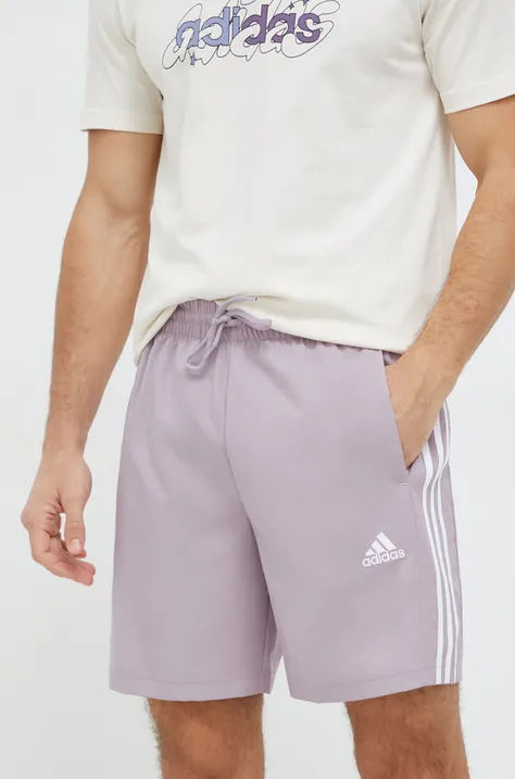 Шорти adidas чоловічі колір фіолетовий