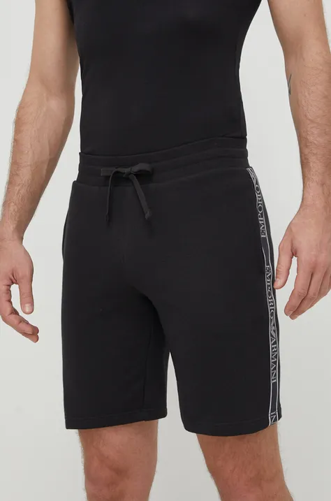 Kratke hlače lounge Emporio Armani Underwear črna barva, 111004 4R571