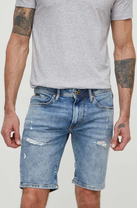 Pepe Jeans pantaloni scurti jeans barbati