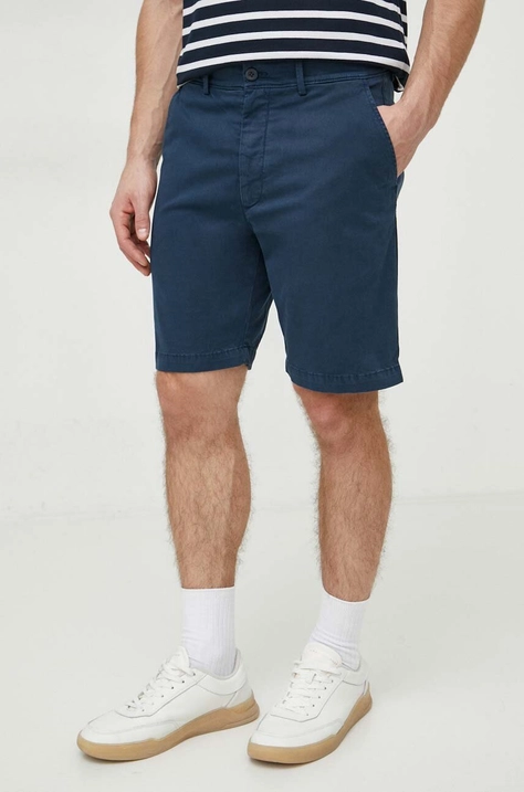 Σορτς Pepe Jeans REGULAR CHINO SHORT χρώμα: ναυτικό μπλε PM801092