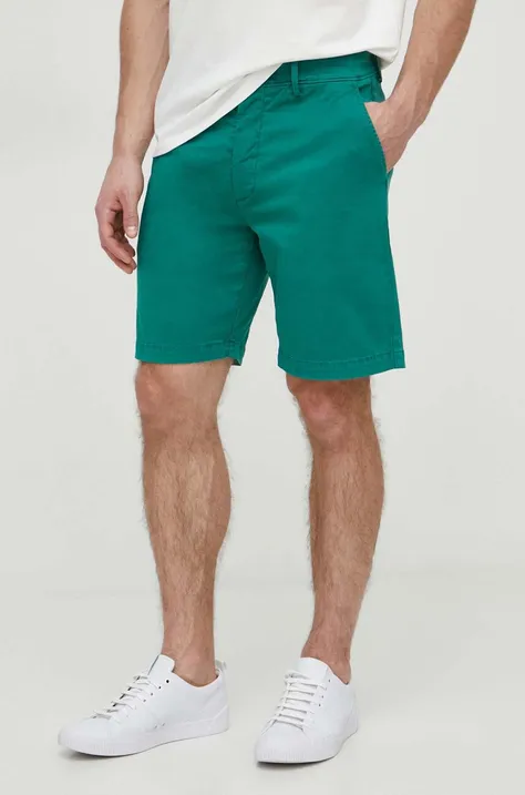 Šortky Pepe Jeans pánske, zelená farba