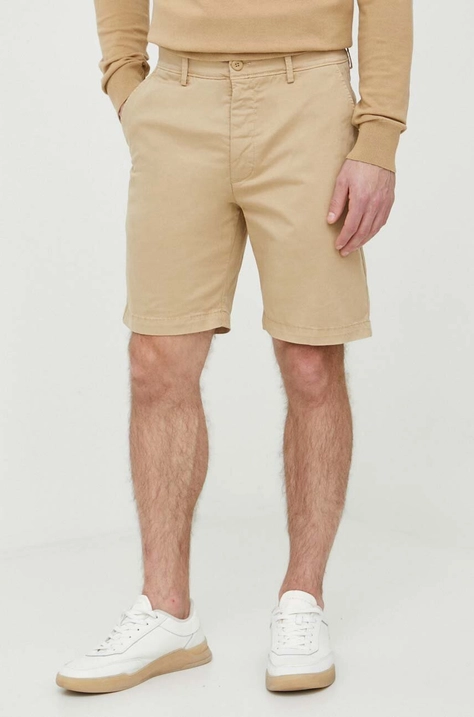 Σορτς Pepe Jeans REGULAR CHINO SHORT χρώμα: μπεζ PM801092