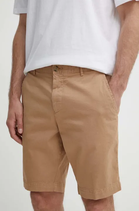 Kratke hlače BOSS moške, bež barva, 50512524