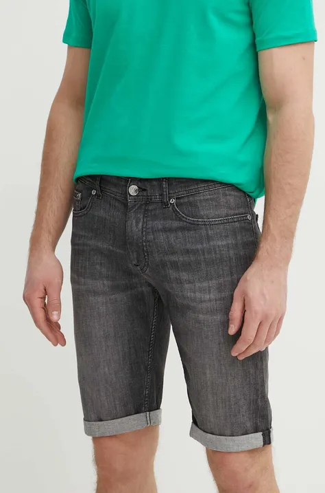 Traper kratke hlače Karl Lagerfeld za muškarce, boja: crna