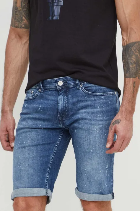 Дънков къс панталон Karl Lagerfeld в синьо 542832.265820