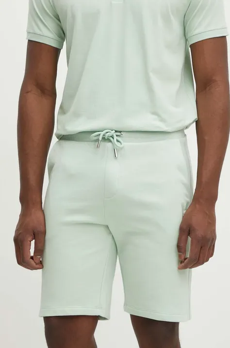 Kratke hlače Karl Lagerfeld za muškarce, boja: tirkizna, 542900.705889