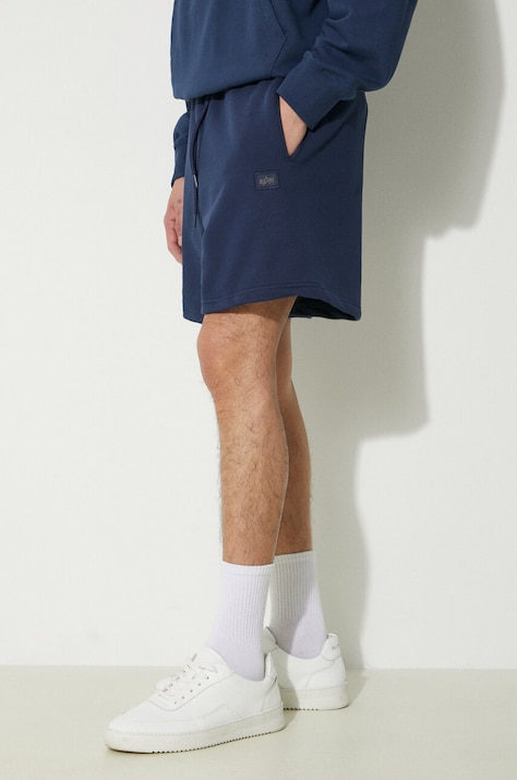 Kraťasy Alpha Industries Essentials RL pánské, tmavomodrá barva, 146363