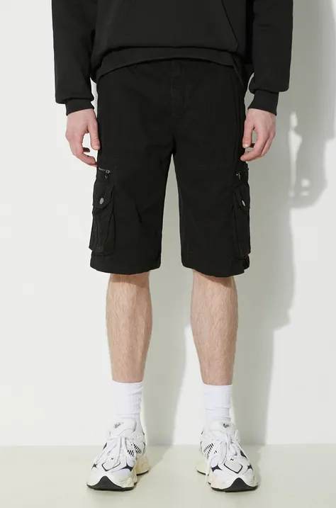 Alpha Industries cotton shorts black color 136250