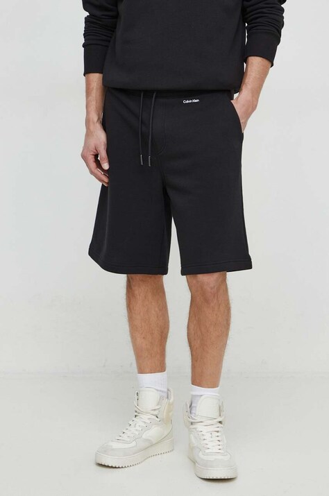 Kraťasy Calvin Klein pánské, černá barva, K10K112689