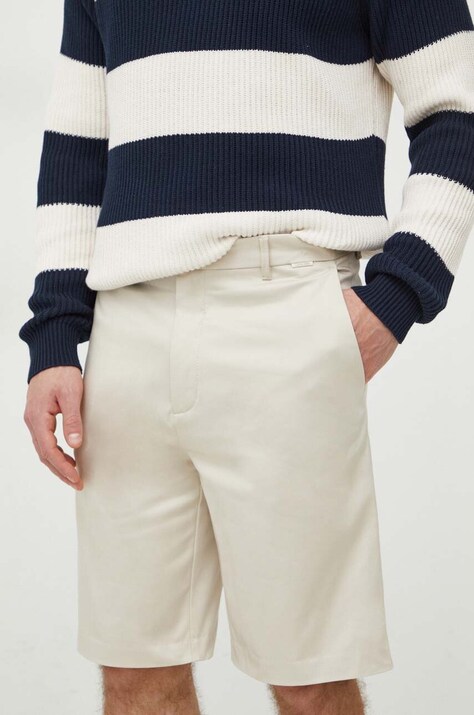 Calvin Klein pantaloni scurți bărbați, culoarea bej K10K112831