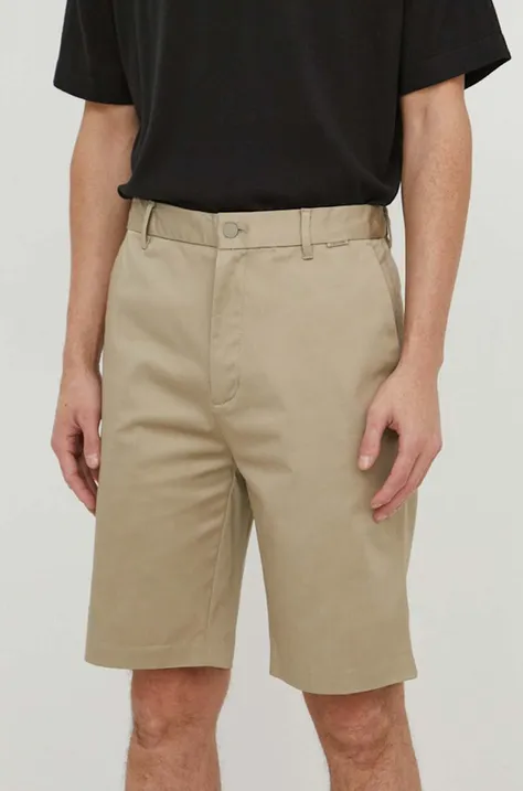Kratke hlače Calvin Klein za muškarce, boja: siva