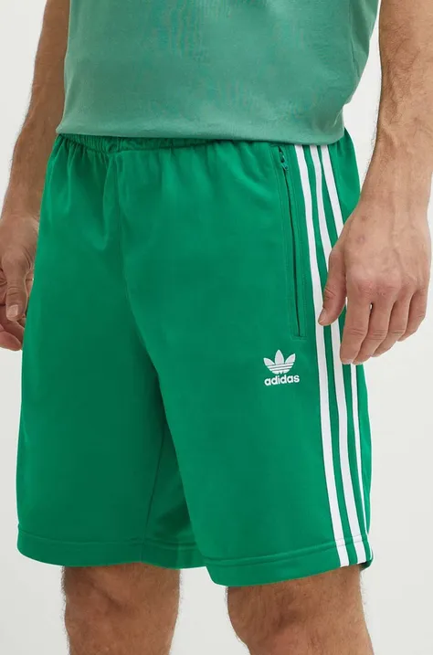 Kratke hlače adidas Originals moške, zelena barva, IM9420