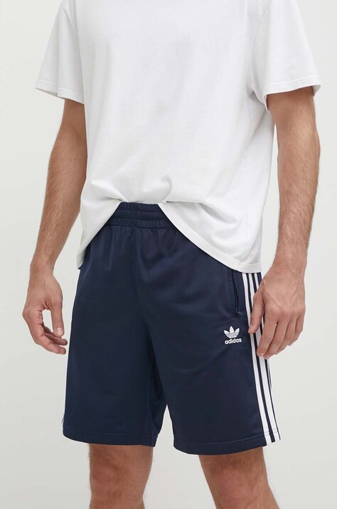 adidas Originals pantaloni scurti Firebird barbati, culoarea albastru marin, IM9422