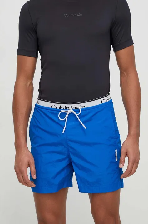 Calvin Klein Performance pantaloncini da allenamento colore blu