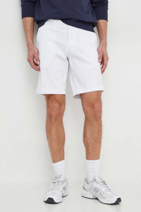 Tommy Hilfiger pantaloni scurți bărbați, culoarea alb MW0MW23563