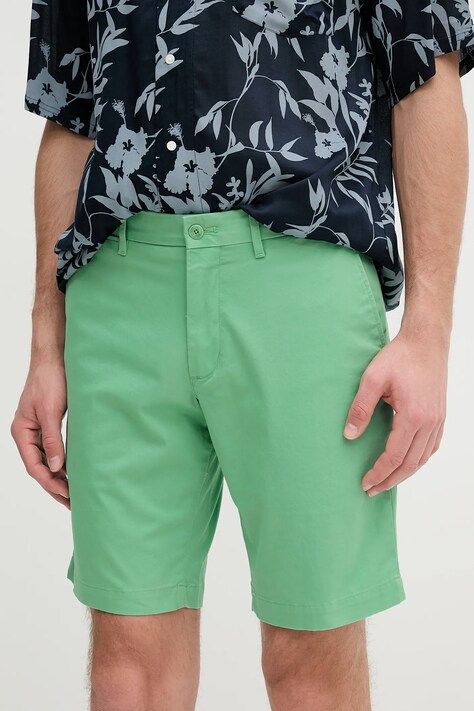 Tommy Hilfiger pantaloni scurti barbati, culoarea verde