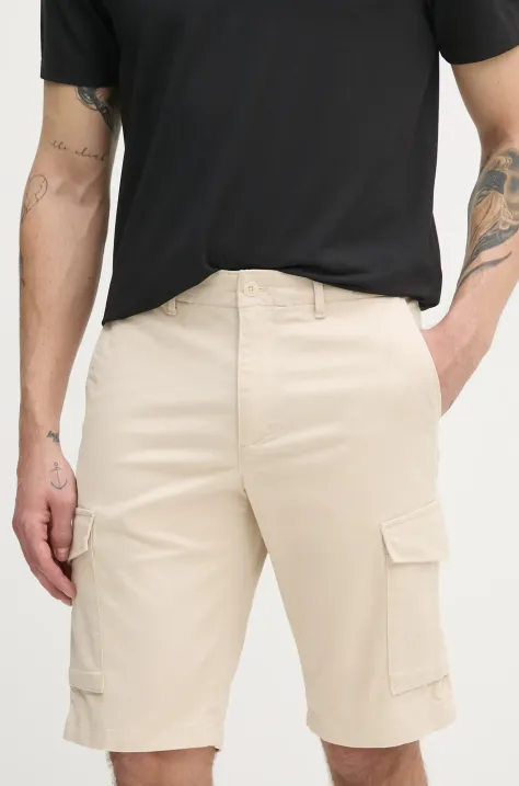 Tommy Hilfiger pantaloni scurti barbati, culoarea bej