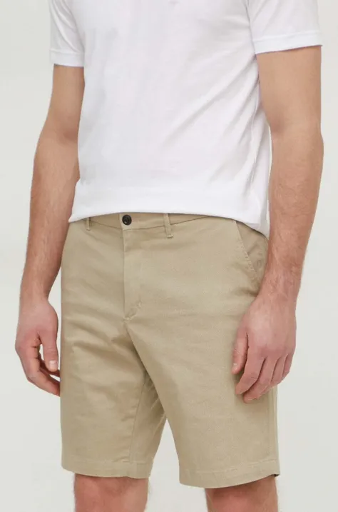 Kratke hlače Tommy Hilfiger za muškarce, boja: bež