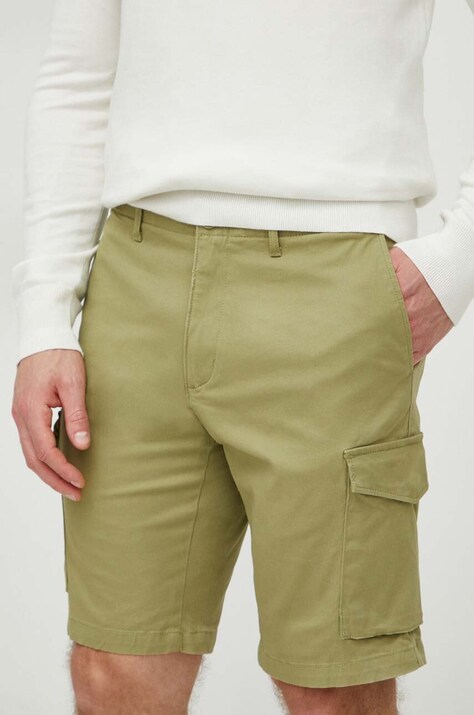 Tommy Hilfiger pantaloni scurți bărbați, culoarea verde MW0MW23573