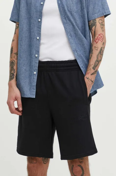 Superdry pantaloni scurti barbati, culoarea negru