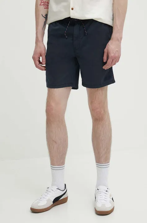 Kratke hlače Superdry za muškarce, boja: tamno plava