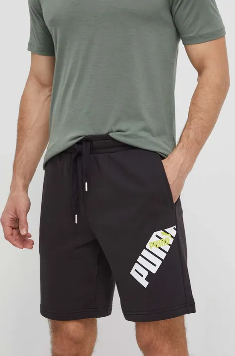 Kratke hlače Puma POWER za muškarce, boja: crna, 678965