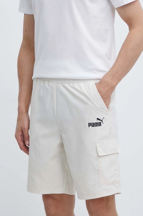 Σορτς Puma χρώμα: μπεζ, 679731