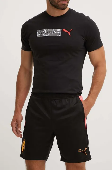 Kratke hlače za vadbo Puma Neymar JR črna barva, 659217