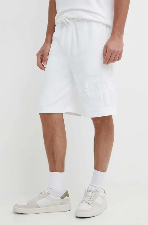 Kratke hlače Calvin Klein Jeans moške, bela barva, J30J325134