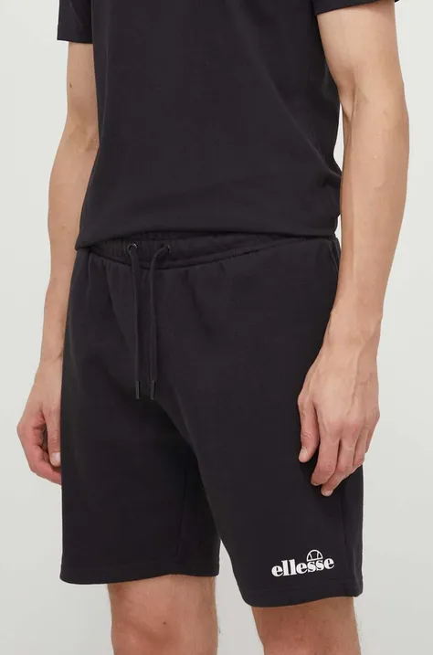 Kratke hlače Ellesse Molla Short moške, črna barva, SHP16464