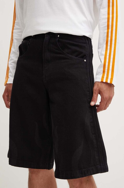adidas Originals szorty jeansowe męskie kolor czarny IS0217