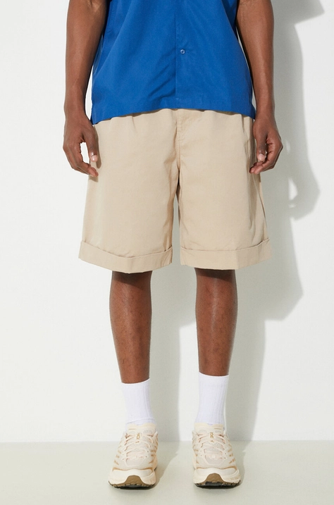 Carhartt WIP cotton shorts Mart Short beige color I033130.G106