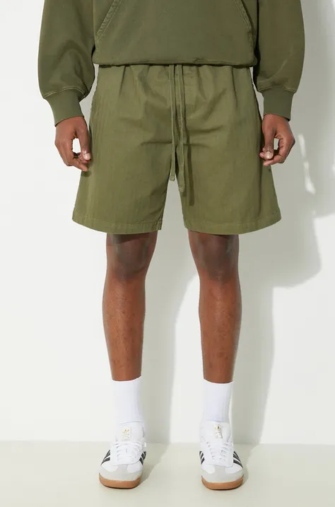 Carhartt WIP cotton shorts Rainer green color I033133.1YSGD