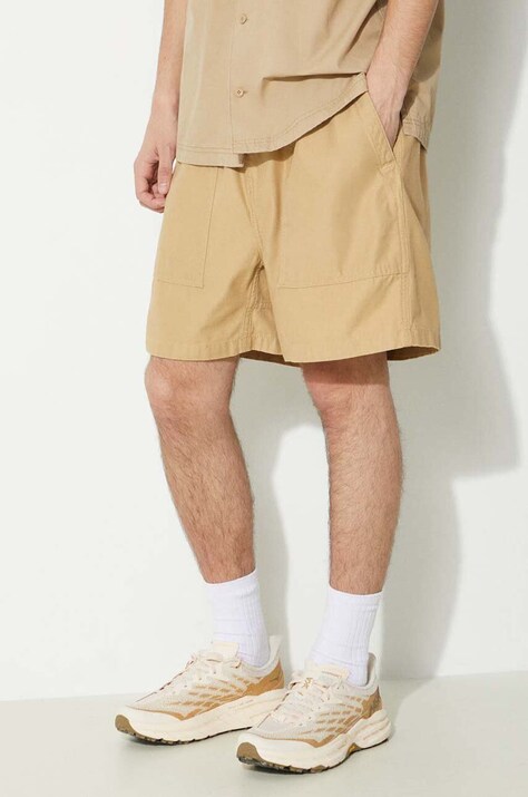 Carhartt WIP cotton shorts Hayworth Short beige color I033136.1YH02