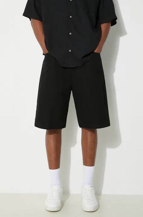 Bavlnené šortky Carhartt WIP Landon Short čierna farba, I033280.8902