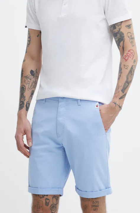 Tommy Jeans szorty męskie kolor niebieski