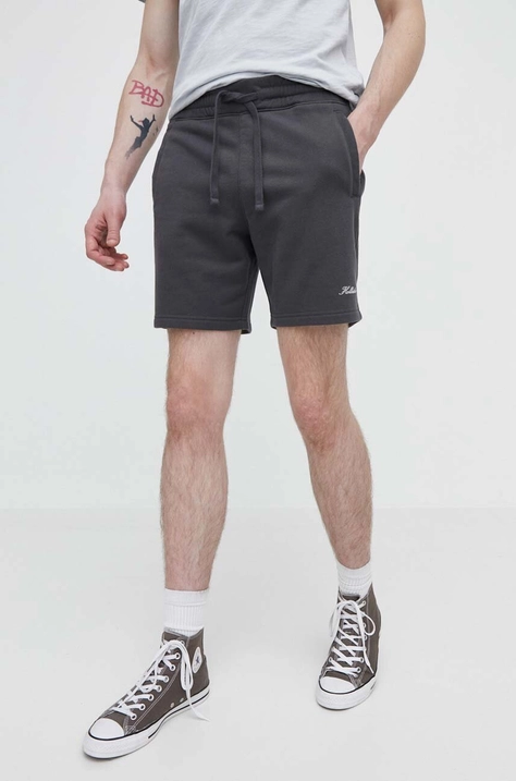 Hollister Co. pantaloni scurti barbati, culoarea gri