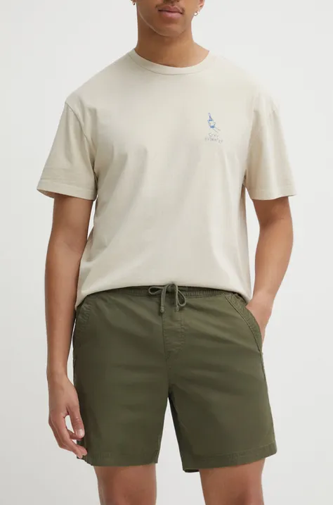Kratke hlače Hollister Co. moški, zelena barva