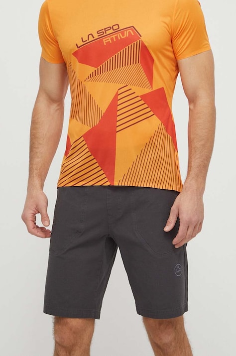 Šortky LA Sportiva Flatanger pánske, šedá farba, F39900903