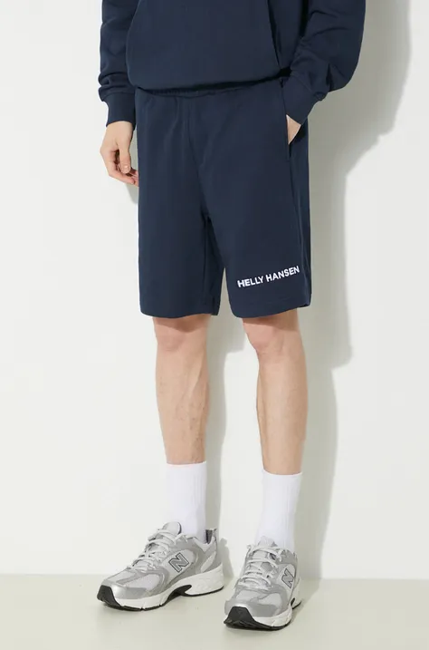 Helly Hansen shorts men's navy blue color