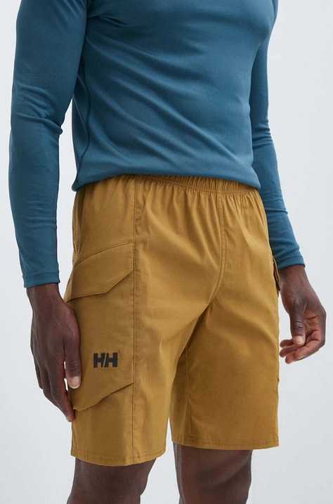 Helly Hansen pantaloni scurți outdoor Vista culoarea verde