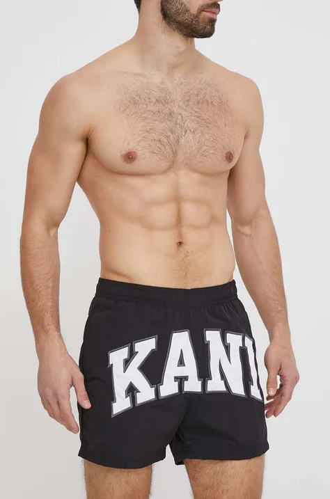 Σορτς κολύμβησης Karl Kani χρώμα: μαύρο
