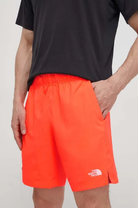 Športové krátke nohavice The North Face pánske, oranžová farba, NF0A3O1BQI41